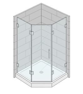 Neo-Angle Shower Doors