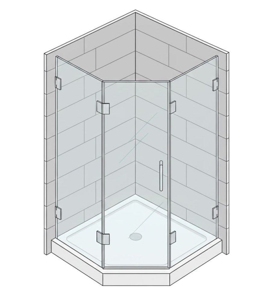 Neo-Angle Shower Doors